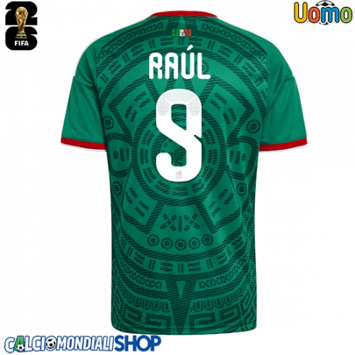Maglie da calcio Messico Raul Jimenez #9 Prima Maglia Mondiali 2026  Manica Corta